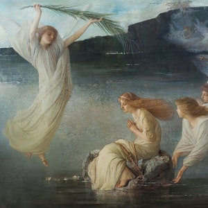 Vicente Palmaroli González - The Martyrdom of Saint Christina (1895) Museum Quality Rolled Oil Painting Reproduction (D3560)