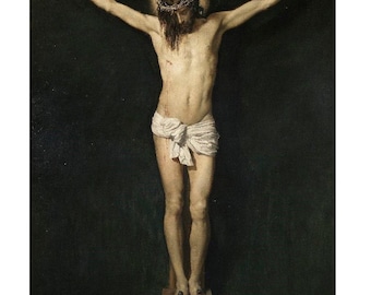15% OFF Diego Velázquez, Christ Crucified 1632, Museum Quality Oil Painting Reproduction (D6040) 24’’x36’’ | 60x90cm ready to hang