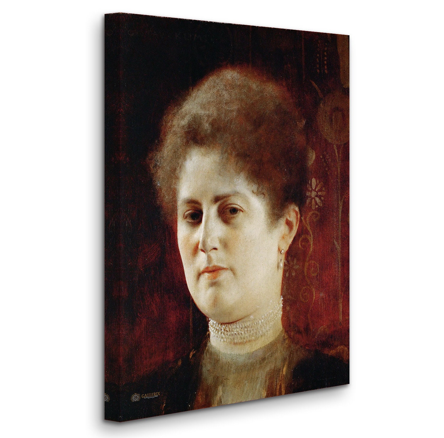 グスタフ・クリムト - 女性の肖像 (1894) 美術館品質のロールド油絵