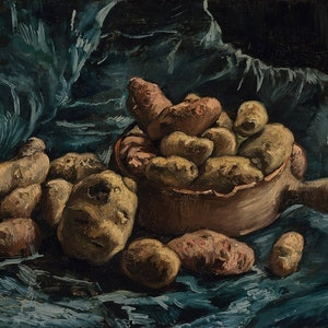 Vincent van Gogh - Still Life with Potatoes 1885 Museum Quality Rolled Oil Painting Reproduction (D4560)