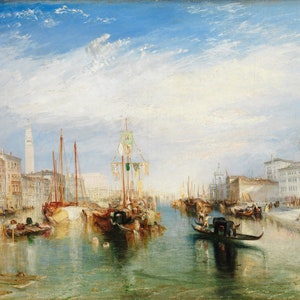 Joseph Mallord William Turner - The Grand Canal - Venice 1835 Museum Quality Rolled Oil Painting Reproduction (D4560)