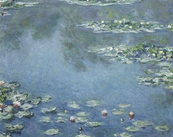 クロード・モネ作「睡蓮」（1906年）、シカゴ美術館所蔵、手描きの油彩