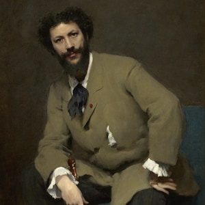 John Singer Sargent - Carolus-Duran (1879) Hand Painted Museum Quality Rolled Oil Painting Reproduction (D6050)
