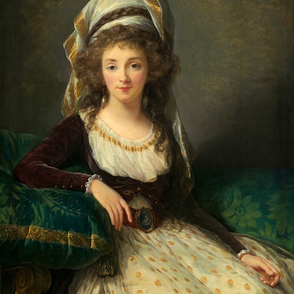 Louise Élisabeth Vigée-Lebrun - Madame d’Aguesseau de Fresnes (1789) Museum Quality Oil Painting Reproduction (D6045)