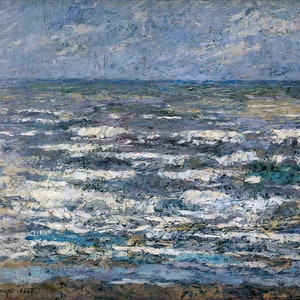 Jan Toorop - The Sea 1887 Museum Quality Rolled Oil Painting Reproduction (D5060)