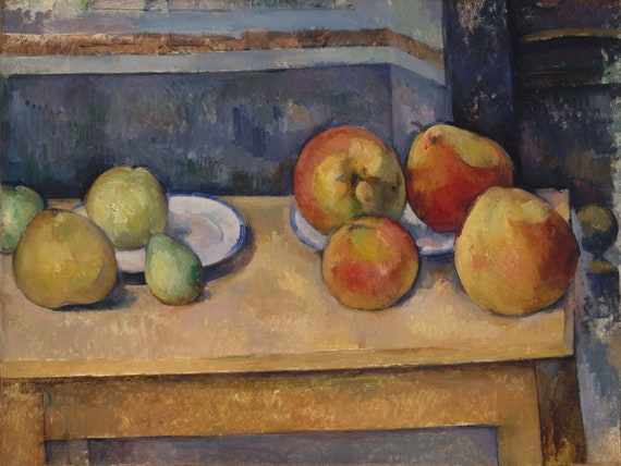 ポール・セザンヌ - リンゴと梨のある静物画 c1891-92 美術館品質の