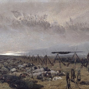 Édouard Detaille - The Dream (1888) Museum Quality Oil Painting Reproduction (D4560)