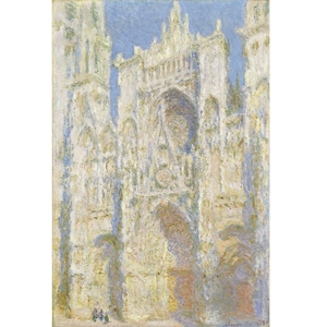 Claude Monet, Rouen Cathedral, West Façade Sunlight 1894 Museum Quality Rolled Oil Painting Reproduction (D6040)