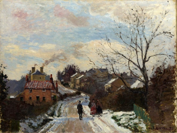 Camille Pissarro - Fox Hill, Upper Norwood 1870 Museum Quality