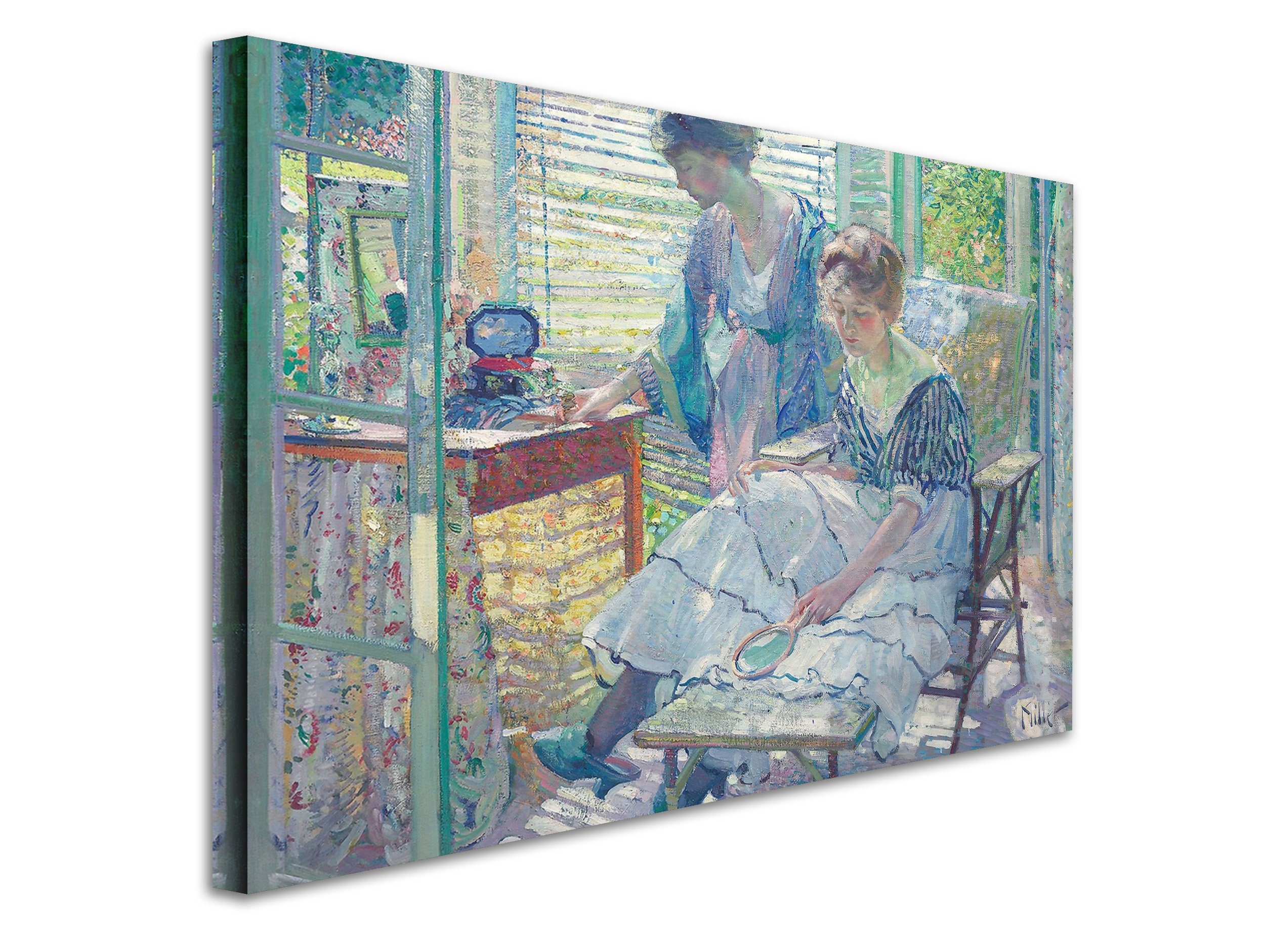リチャード E ミラー - 日光 c1913 美術館品質のロールド油絵 リチャード E ミラー - 日光 c1913 美術館品質のロールド油絵