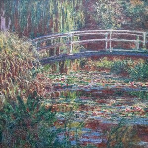 Claude Monet, Water Lily Pond 1919, Sickroom Museum Quality Rolled Oil Painting Reproduction (D5060)