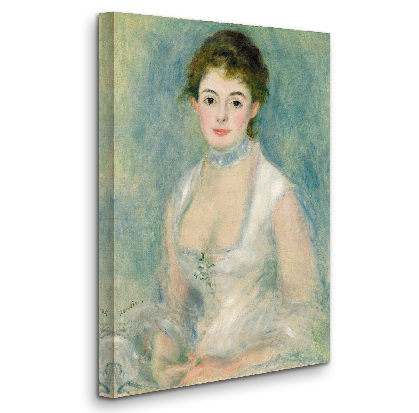 オーギュスト・ルノワール - アンリオ夫人 (c1876) 美術館品質の
