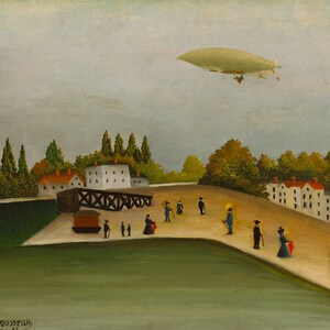 Henri Rousseau - Quai d’Ivry c1907 Museum Quality Rolled Oil Painting Reproduction (D5060)