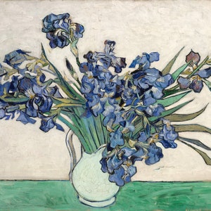 Vincent van Gogh - Irises 1890 Museum Quality Rolled Oil Painting Reproduction (D5060)