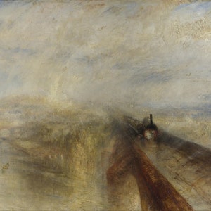Joseph Mallord William Turner (1775 - 1851) - The Great Western Railway 1844 Museum Quality Rolled Oil Painting Reproduction (D4560)