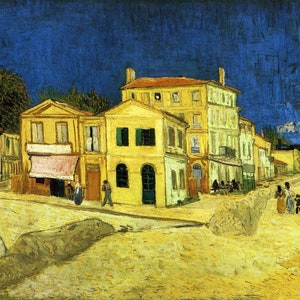 Vincent van Gogh - The Yellow House 1888 Museum Quality Rolled Oil Painting Reproduction (D5060)