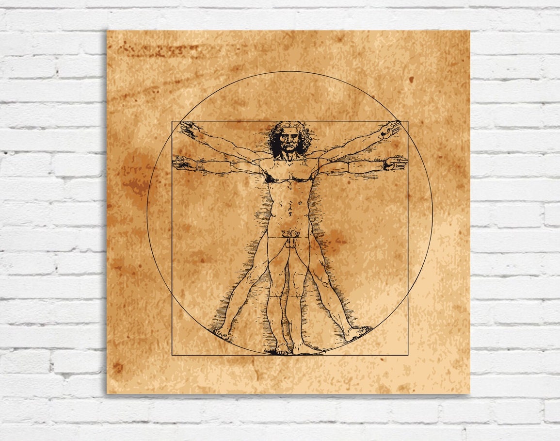 Man Diagram Da Vinci
