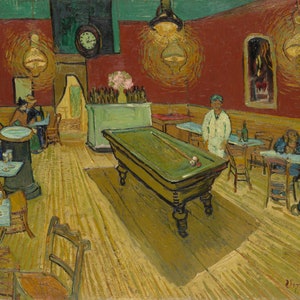 Reproducción de pintura al óleo de calidad de museo de Vincent van Gogh - El café nocturno, 1888 (D5060)