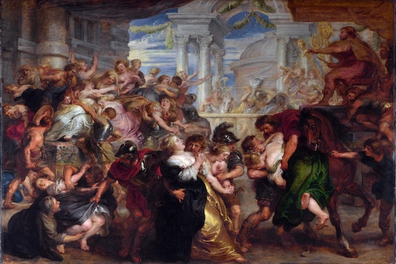 ピーテル・パウル・ルーベンス - サビニの女たちの略奪（1635-40年頃