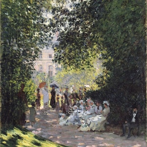 Claude Monet, The Parc Monceau 1878, Museum Quality Rolled Oil Painting Reproduction (D6045)