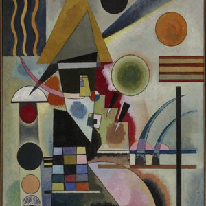 Wassily Kandinsky - Swinging (1925) Museum Quality Rolled Oil Painting Reproduction (D6040)