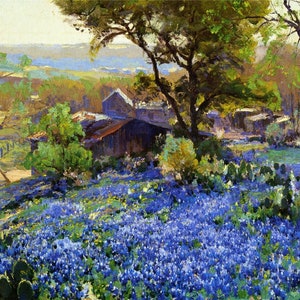 Julian Onderdonk The Quarry Rolled Oil Painting Museum Quality Reproduction (D4560)