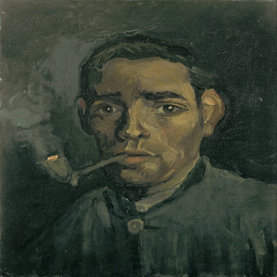 フィンセント・ファン・ゴッホ - 男性の頭部 (1885) 手描き美術館品質