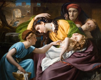 Francois-Joseph Navez - The Massacre of the Innocents 1824 Museum Quality Rolled Oil Painting Reproduction (D5060)
