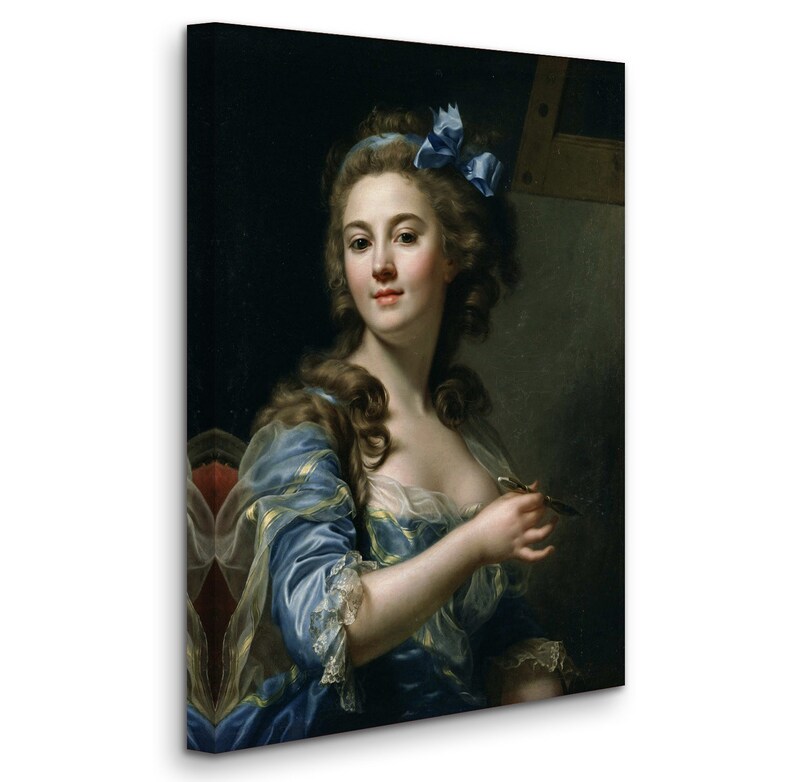 Marie-gabrielle Capet - Self-portrait (c1783) Museum Quality Rolled Oil ...