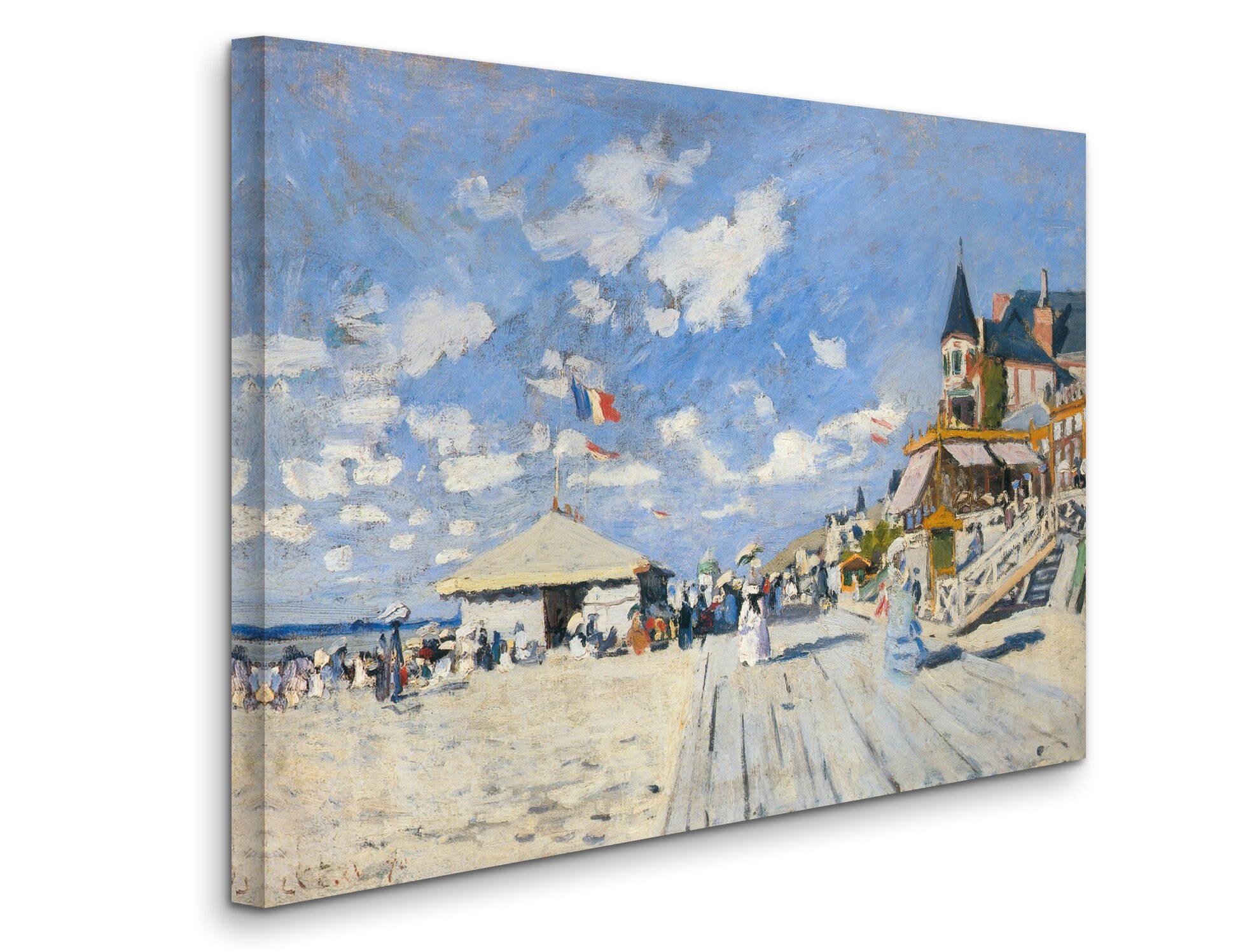 クロード・モネ - トゥルーヴィルの海岸の遊歩道 (1870) - ロールド