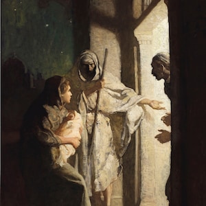 Newell Convers Wyeth - &quot;Enter, Madame…&quot; (1912) Museum Quality Rolled Oil Painting Reproduction (D6045)