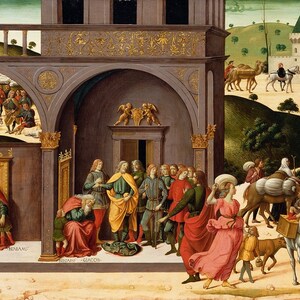 Biagio d’Antonio - The Story of Joseph c1485 Museum Quality Rolled Oil Painting Reproduction (D2560)