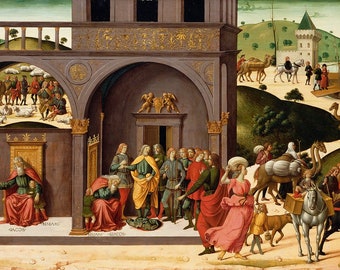 Biagio d’Antonio - The Story of Joseph c1485 Museum Quality Oil Painting Reproduction (D2560)