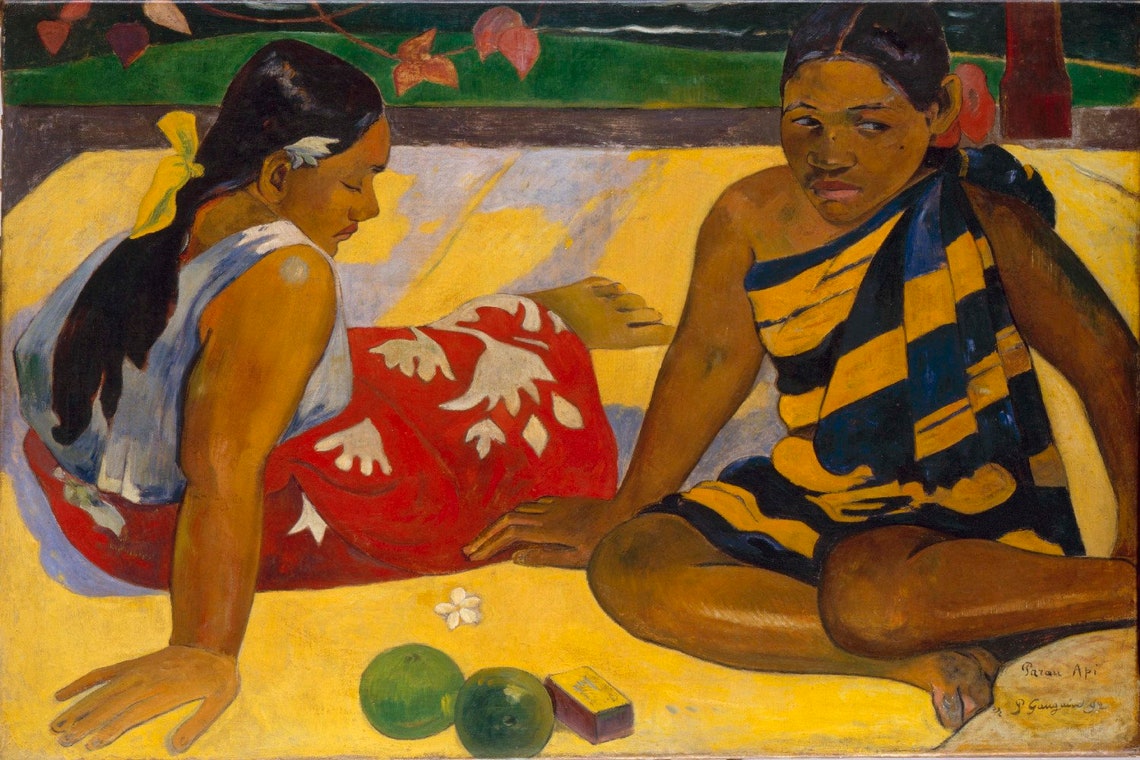 Paul Gauguin Tahitian Women on the Beach (1891) Museum Quality