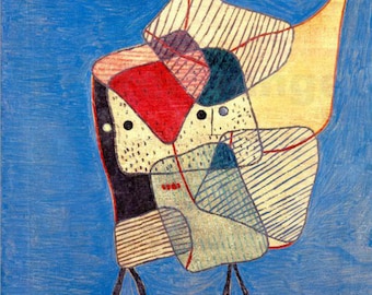 Paul Klee : Twins (1930) Hand Painted Museum Quality Rolled Oil Painting Reproduction (D50)