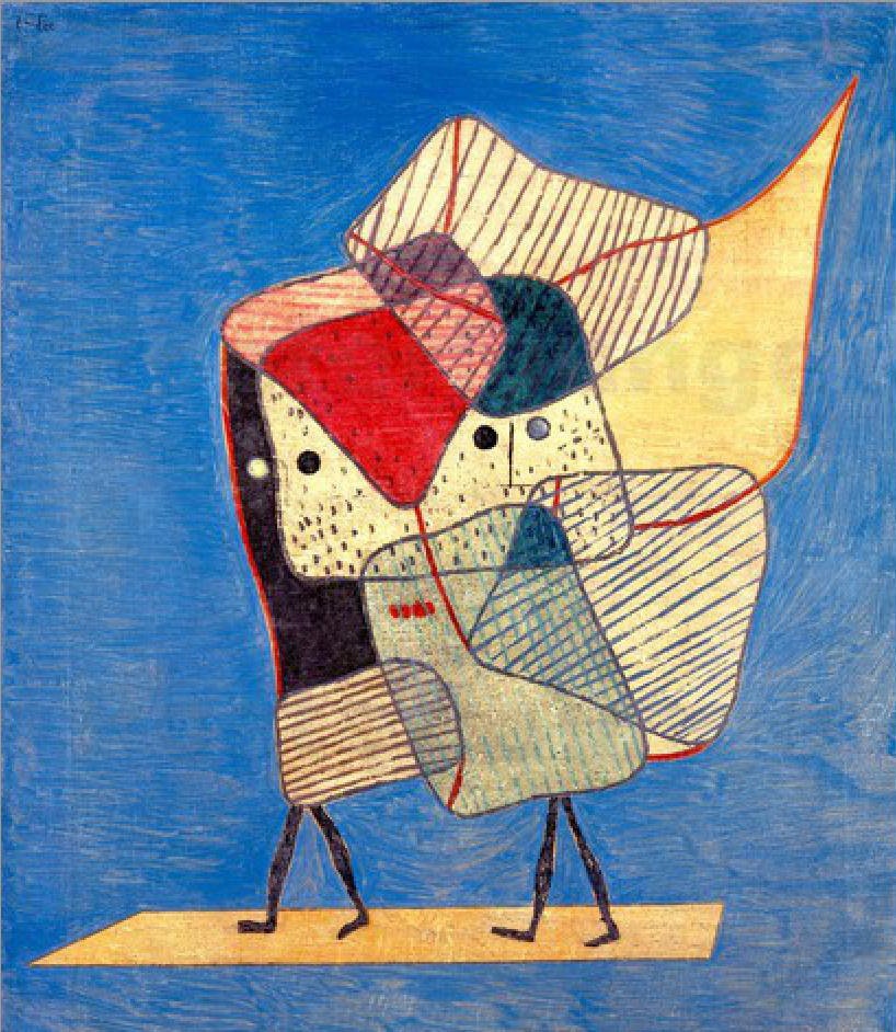 パウル・クレー：双子（1930年）手描き美術館品質ロール油絵複製（D50