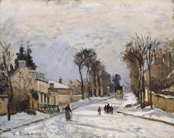 Camille Pissarro - the Route to Versailles, Louveciennes 1869
