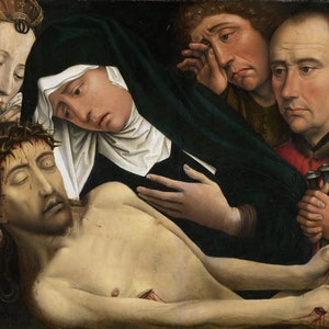 Colijn de Coter - The Lamentation of Christ c1510-15 Museum Quality Rolled Oil Painting Reproduction (D5060)