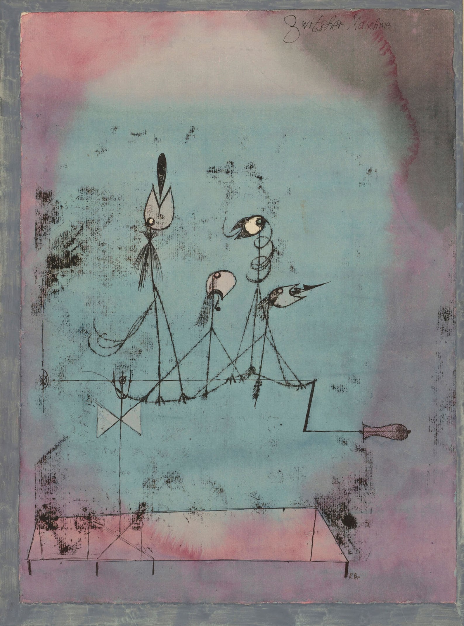 Paul Klee : Twittering Machine 1922 Museum Quality Oil - Etsy