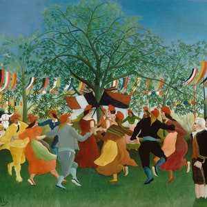 Henri Rousseau - A Centennial of Independence (1892) Museum Quality Rolled Oil Painting Reproduction (D4060)