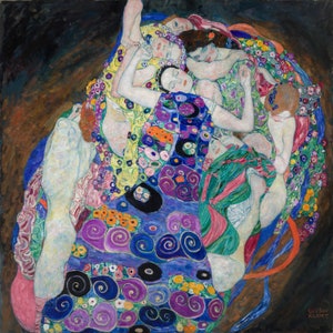Gustav Klimt - The Virgin 1913 Hand Painted Museum Quality Rolled Oil Painting Reproduction (D50)