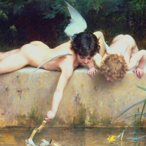 Émile Munier - Un Sauvetage (1894) Museum Quality Oil Painting Reproduction (D3560)