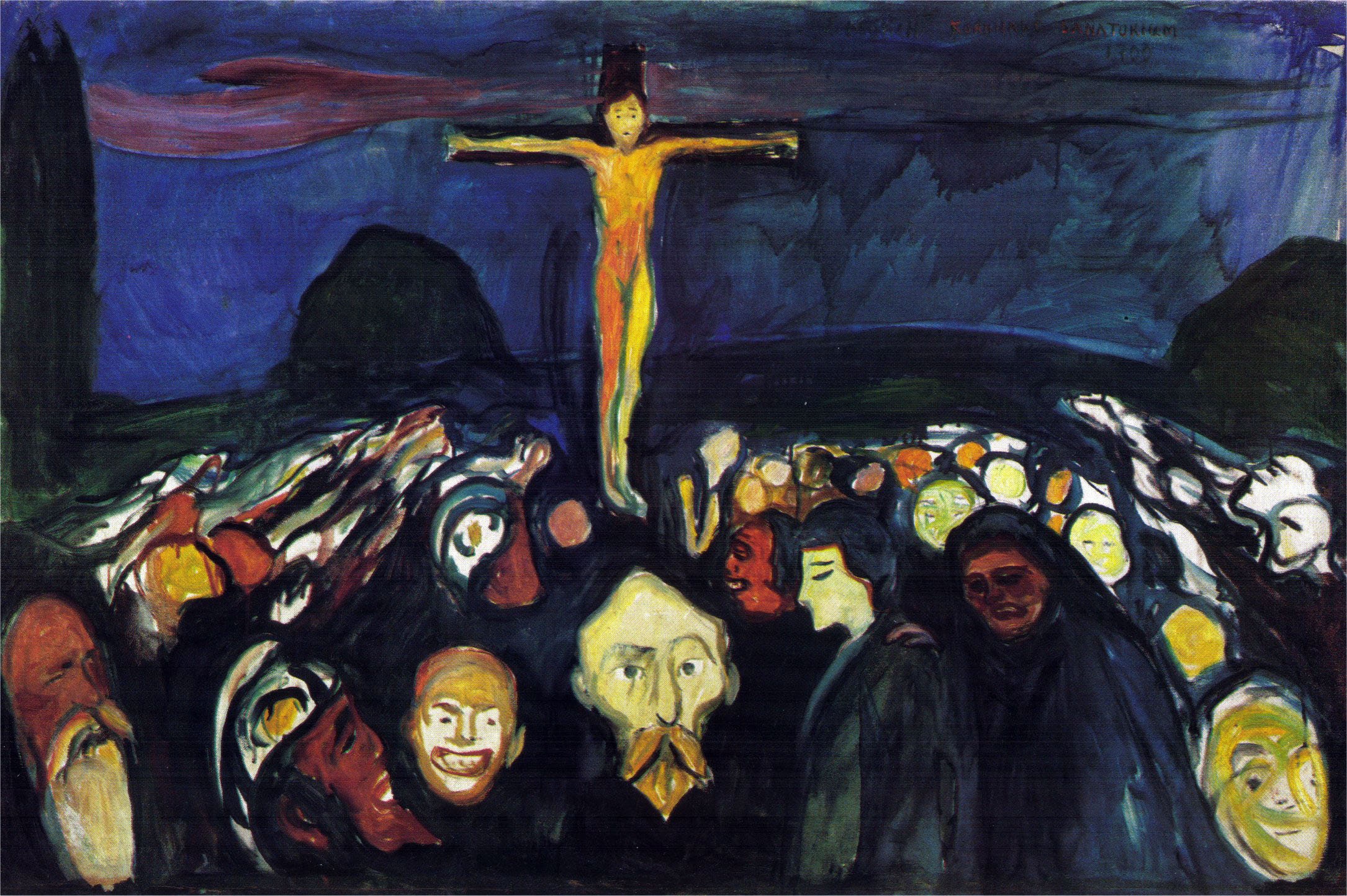 Edvard Munch Golgotha (1900) Museum Quality Rolled Oil Painting Reproduction (D4060)
