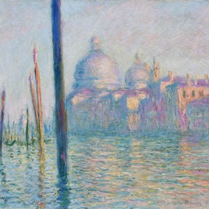 Claude Monet, Le Grand Canal 1908 Reproduction peinte à la main de peinture à l'huile laminée de qualité muséale (D5060)