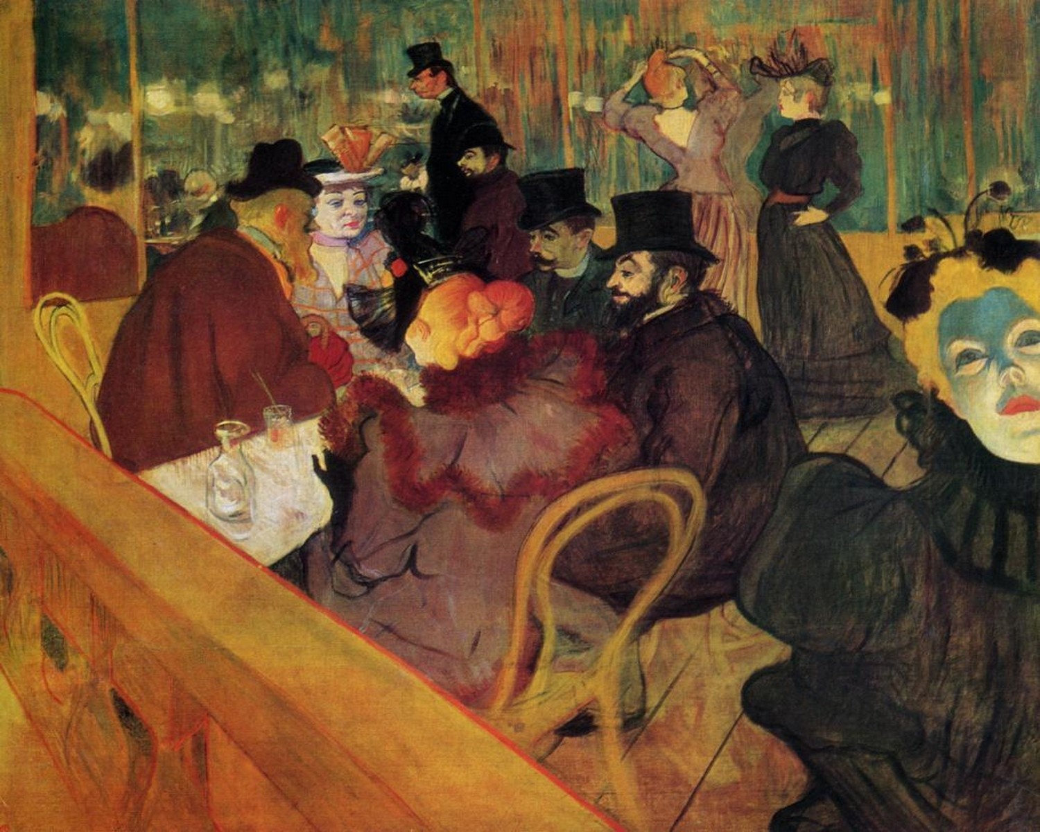 Toulouse Lautrec 額装 “Moulin Rouge” Henri de Toulouse-Lautrec - W Moulin Rouge 1892-95