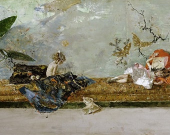 クロード・モネ、ヴェトゥイユの眺望（1880年）、美術館品質のロールド