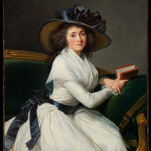 Élisabeth Louise Vigée Le Brun - Comtesse de la Châtre (1789) Museum Quality Oil Painting Reproduction (D6045)