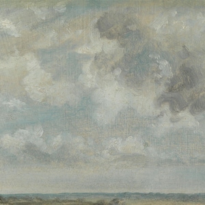 John Constable - Study of Clouds, Hampstead Heath (c1821-22) Museum Quality Rolled Oil Painting Reproduction (D4060)