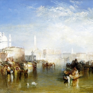 Joseph Mallord William Turner - Venice from the Giudecca (1840) Museum Quality Rolled Oil Painting Reproduction (D4060)