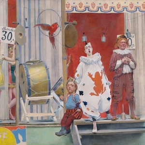 Fernand Pelez - Grimaces and Misery, the Acrobats 1888 Museum Quality Rolled Oil Painting Reproduction (D2560)